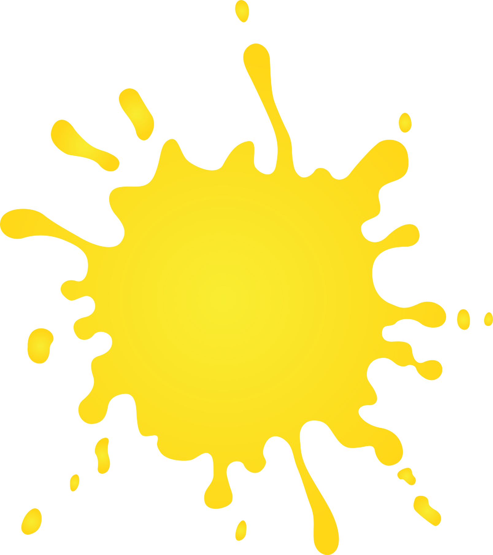 Yellow paint icon